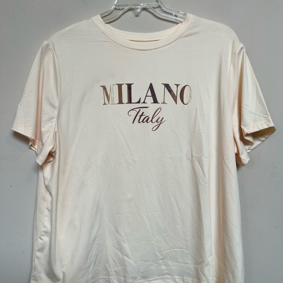 SHEIN Tops - SHEIN Cream Milano Graphic Tee